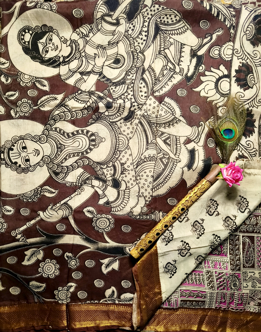 Aamra | Nizam Border | Kalamkaari Silk Saree