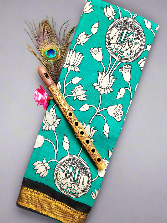 Kamal | Nizam Border | Kalamkaari Silk Saree