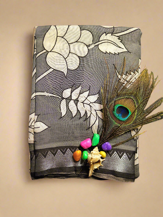 Latha Pushpa | Nizam Border | Kalamkaari Silk Saree