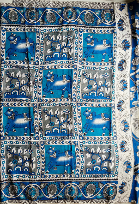 Kaumudi | Nellore Silk | Kalamkaari Saree