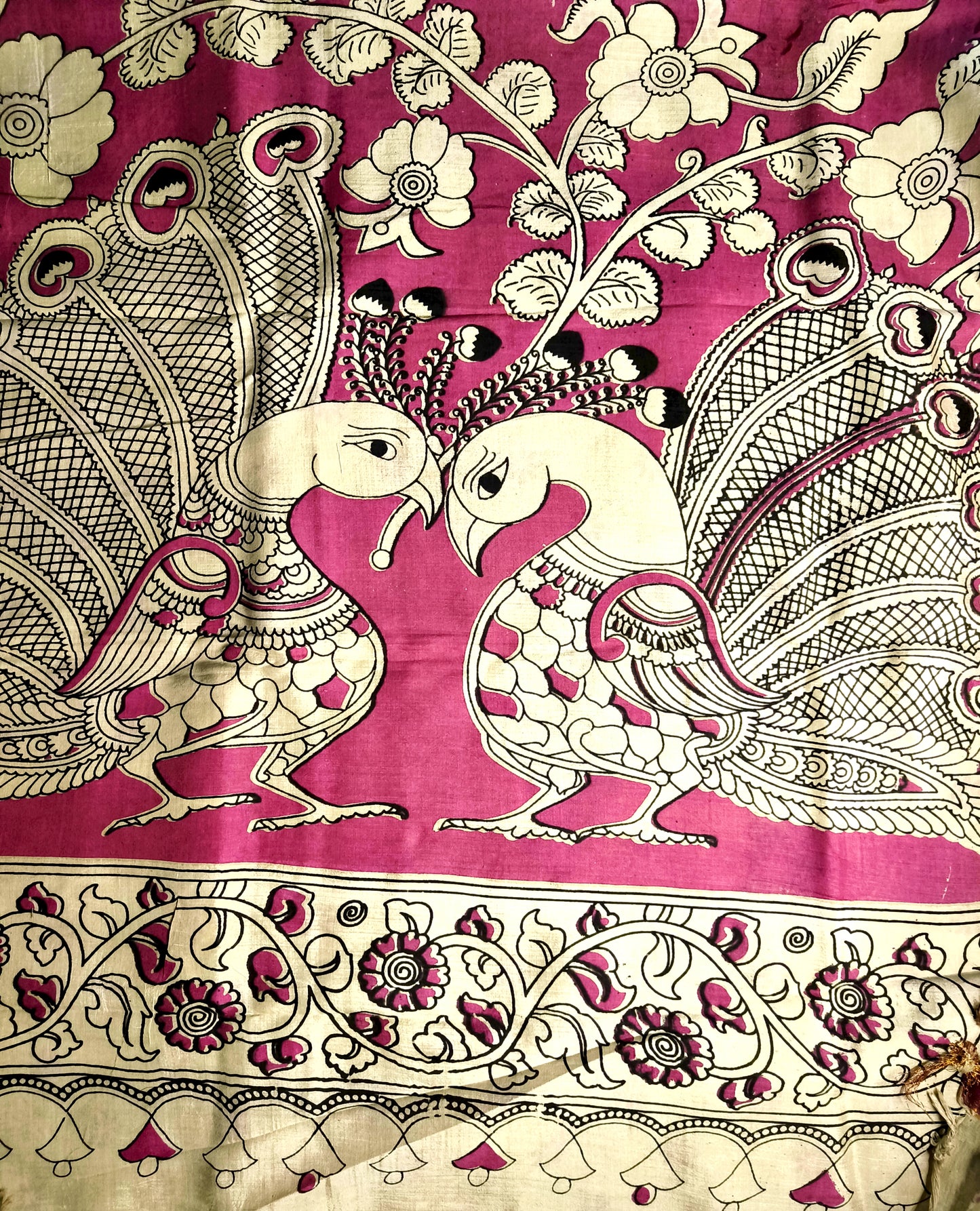 Yakshagaana | Nizam Border | Kalamkaari Silk Saree
