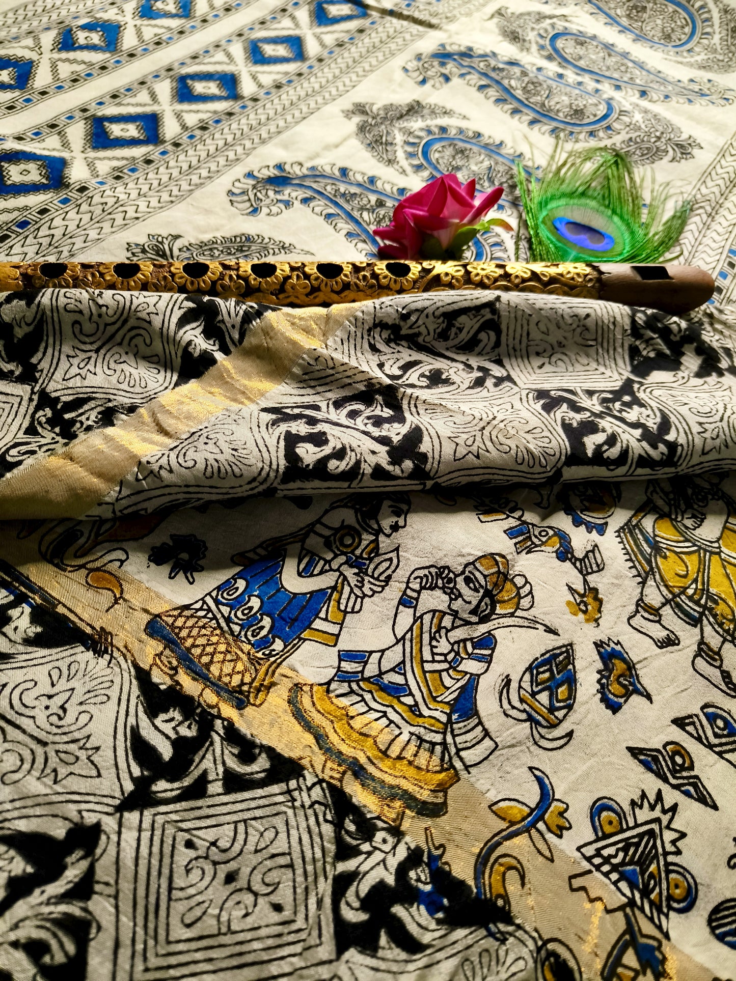 Vipani | Nellore Silk Kalamkaari Saree