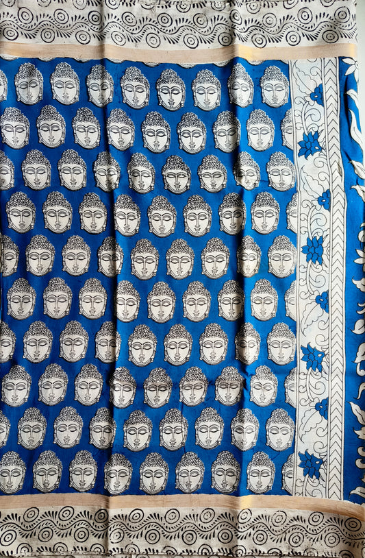 Buddha | Nellore Silk | Kalamkaari Saree