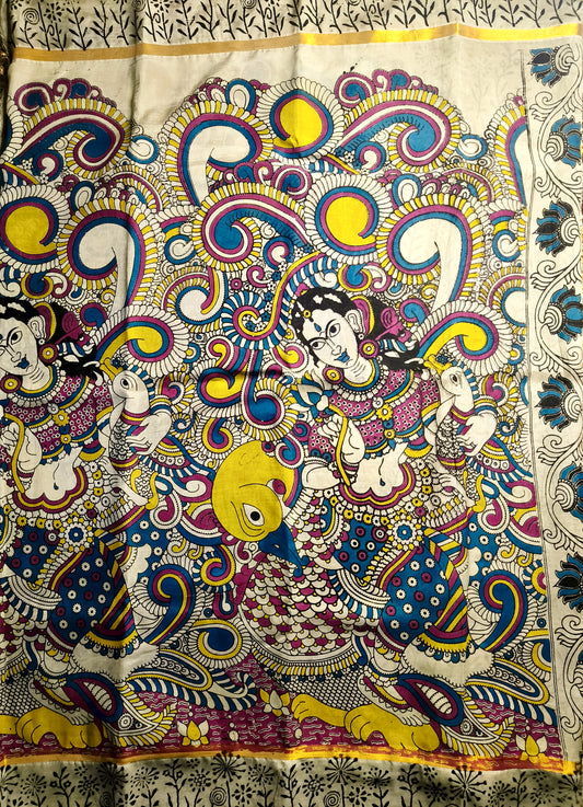 Anaamika | Nellore Silk | Kalamkaari Saree