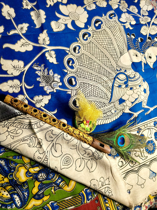 Yakshagaana | Nizam Border Kalamkaari Silk Saree