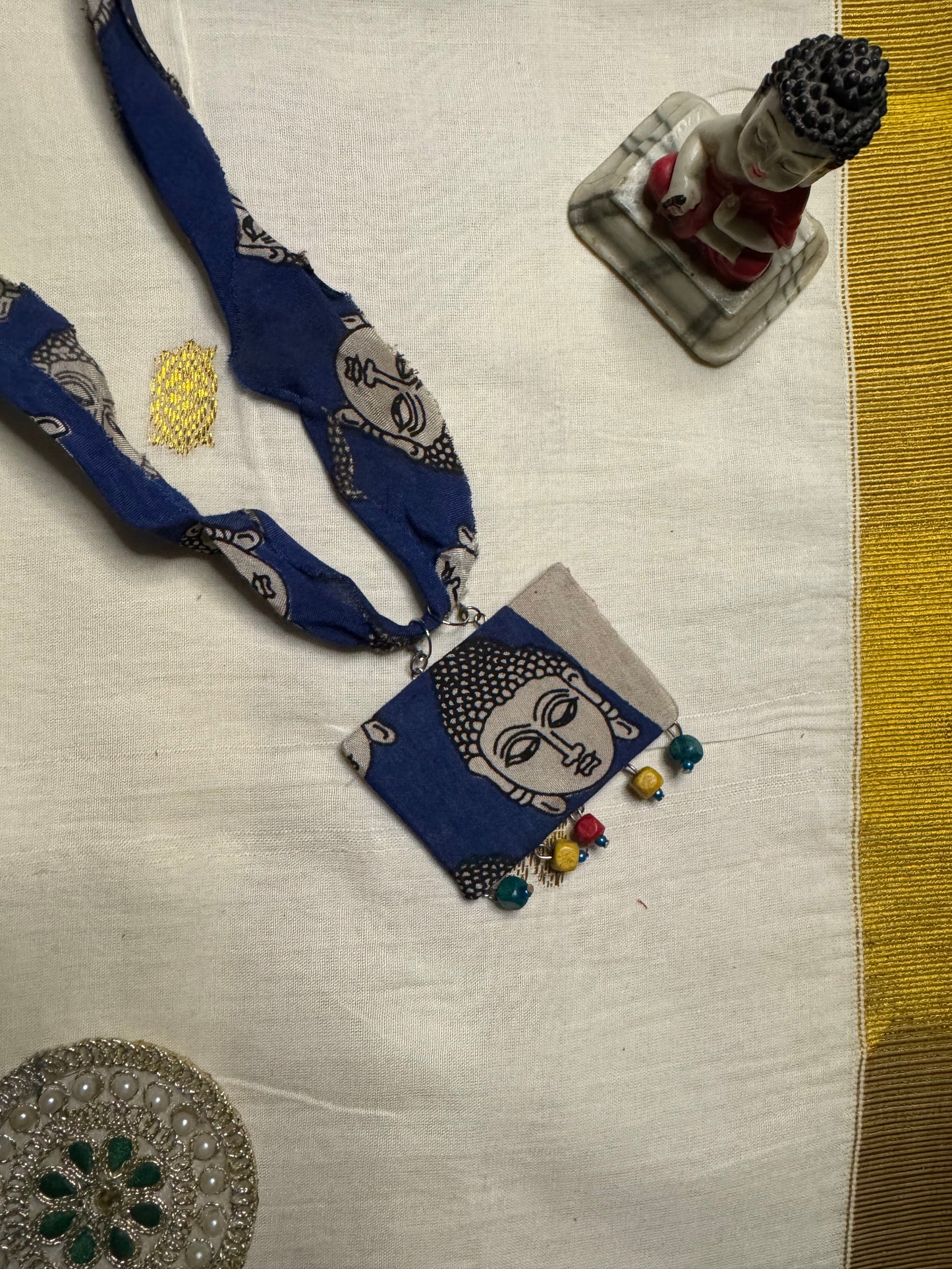 Handmade Kalamkaari Neck Piece