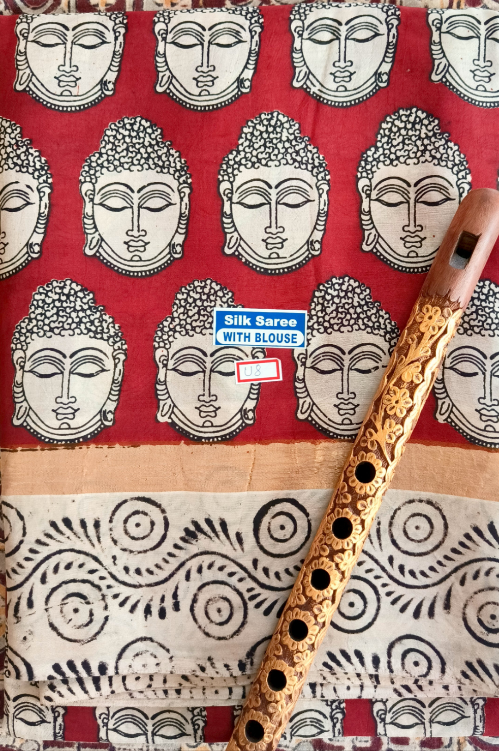 Buddha | Nellore Silk | Kalamkaari Saree