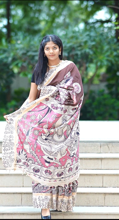 Natyabhangima | Nellore Silk Kalamkaari Saree