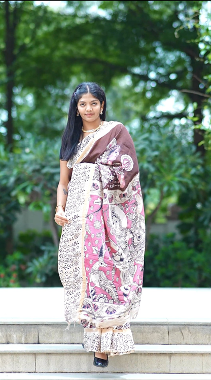 Natyabhangima | Nellore Silk Kalamkaari Saree
