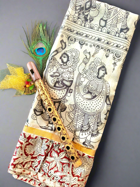 Yakshagaana  | Nellore Silk  | Kalamkaari Saree