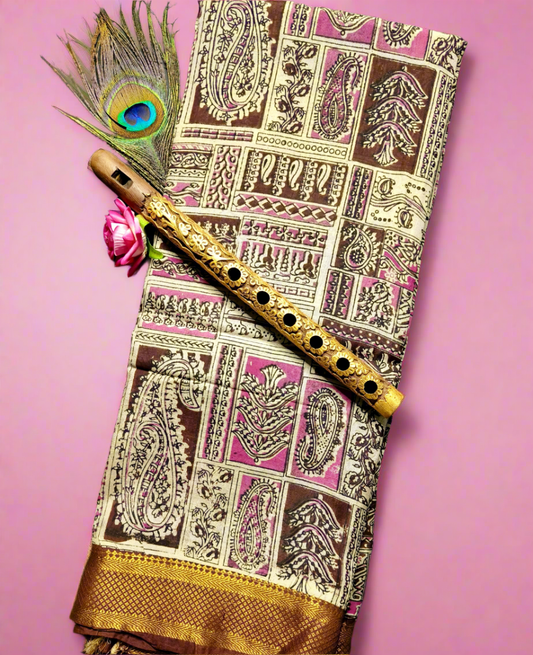 Aamra | Nizam Border | Kalamkaari Silk Saree