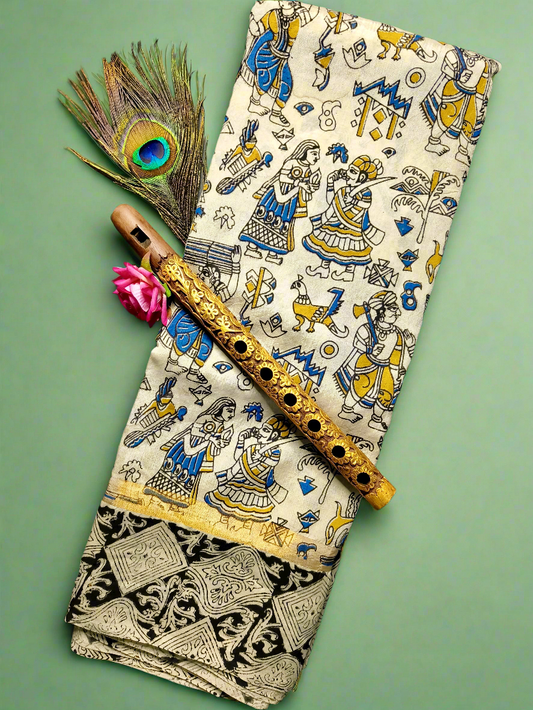 Vipani | Nellore Silk Kalamkaari Saree