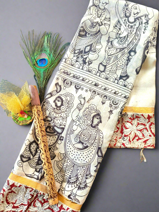 Yakshagaana  | Nellore Silk  | Kalamkaari Saree