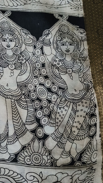 Anaamika | Kanchi Border Kalamkaari Silk Saree