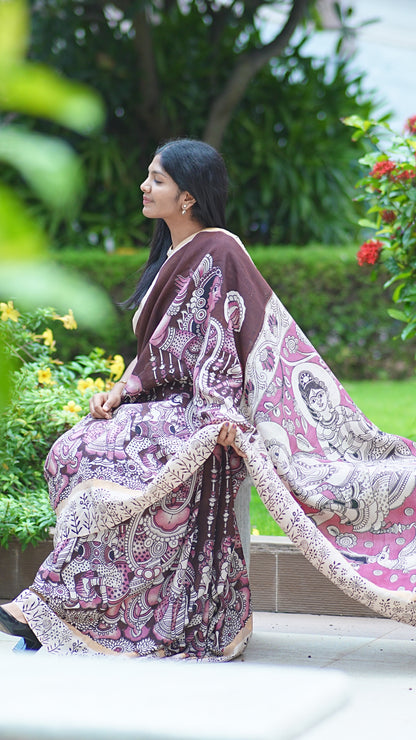 Natyabhangima | Nellore Silk Kalamkaari Saree