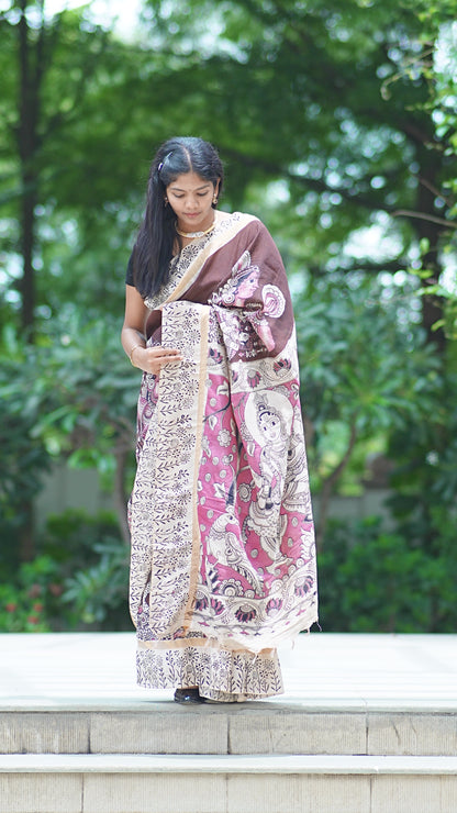 Natyabhangima | Nellore Silk Kalamkaari Saree