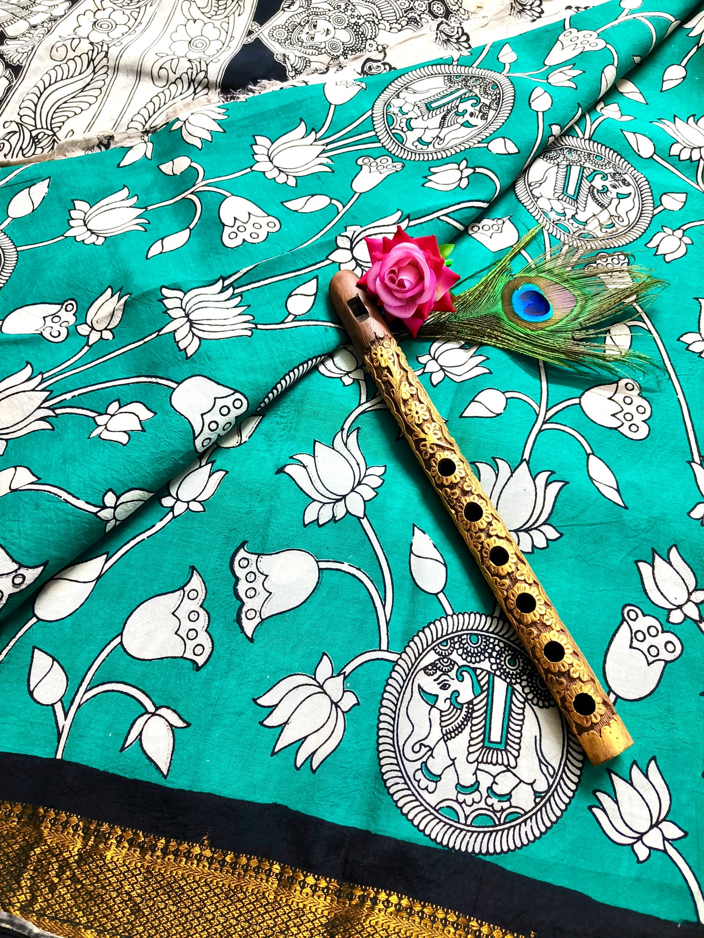 Kamal | Nizam Border | Kalamkaari Silk Saree