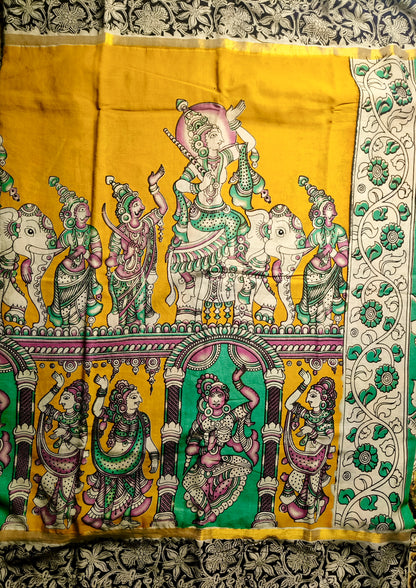 Yakshagaana | Nellore Silk | Kalamkaari Saree