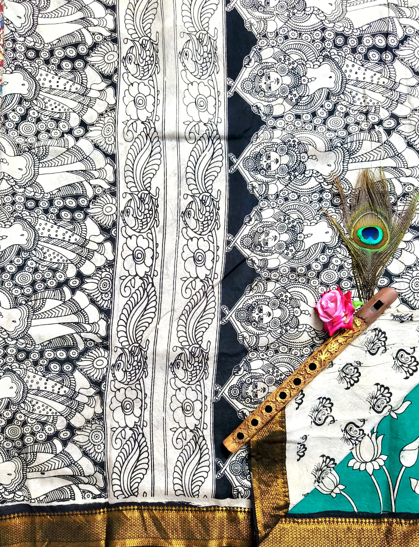 Kamal | Nizam Border | Kalamkaari Silk Saree