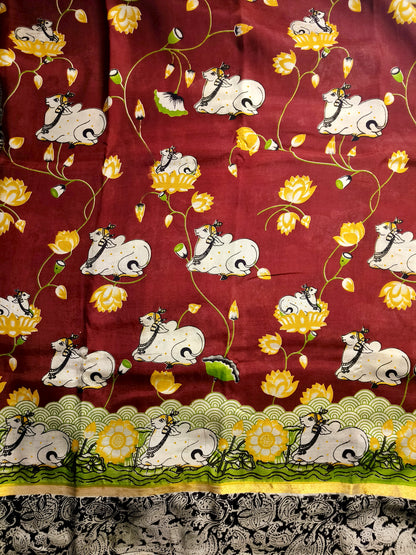 Nandini | Nellore Silk | Kalamkaari Saree