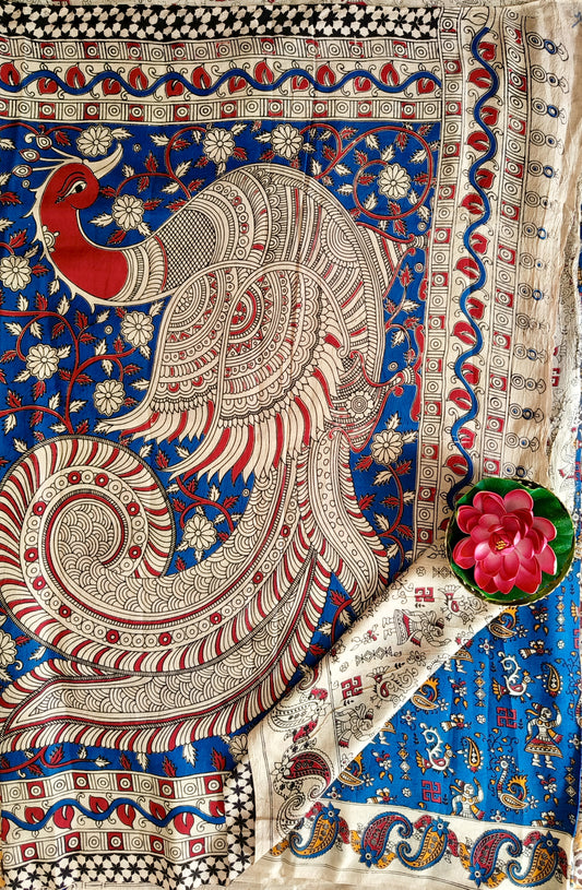 Vipani | Nellore Silk | Kalamkaari Saree