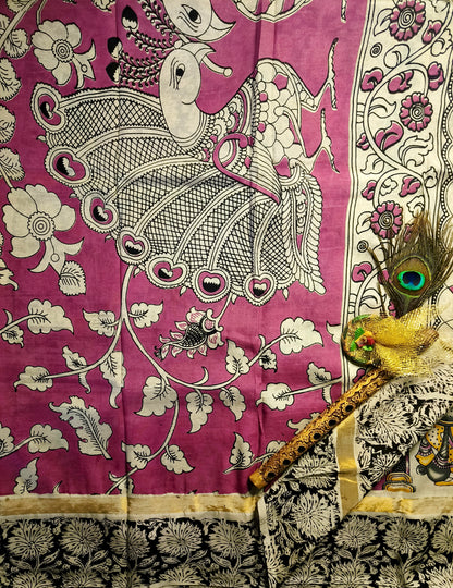 Yakshagaana | Nellore Silk | Kalamkaari Saree