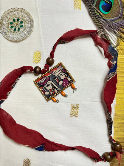 Handmade Kalamkaari Neck Piece