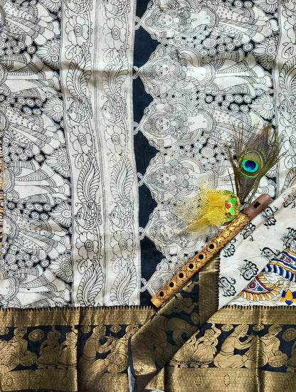Anaamika | Kanchi Border Kalamkaari Silk Saree