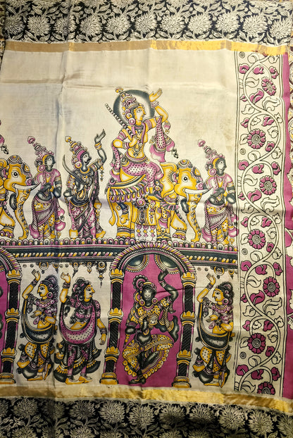 Yakshagaana | Nellore Silk | Kalamkaari Saree