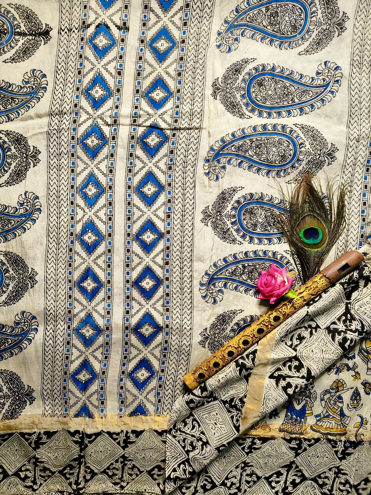 Vipani | Nellore Silk Kalamkaari Saree