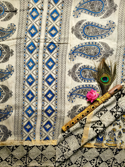 Vipani | Nellore Silk Kalamkaari Saree